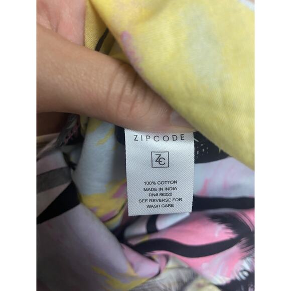 Zip Code Mens Hawaiian Shirt Size Large Short Sleeve Button Down New NWT Floral - Picture 3 of 11